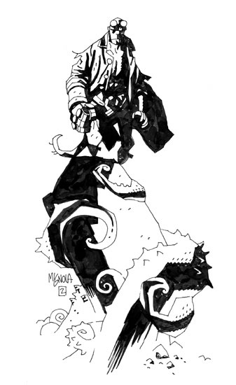 mike mignola sketch